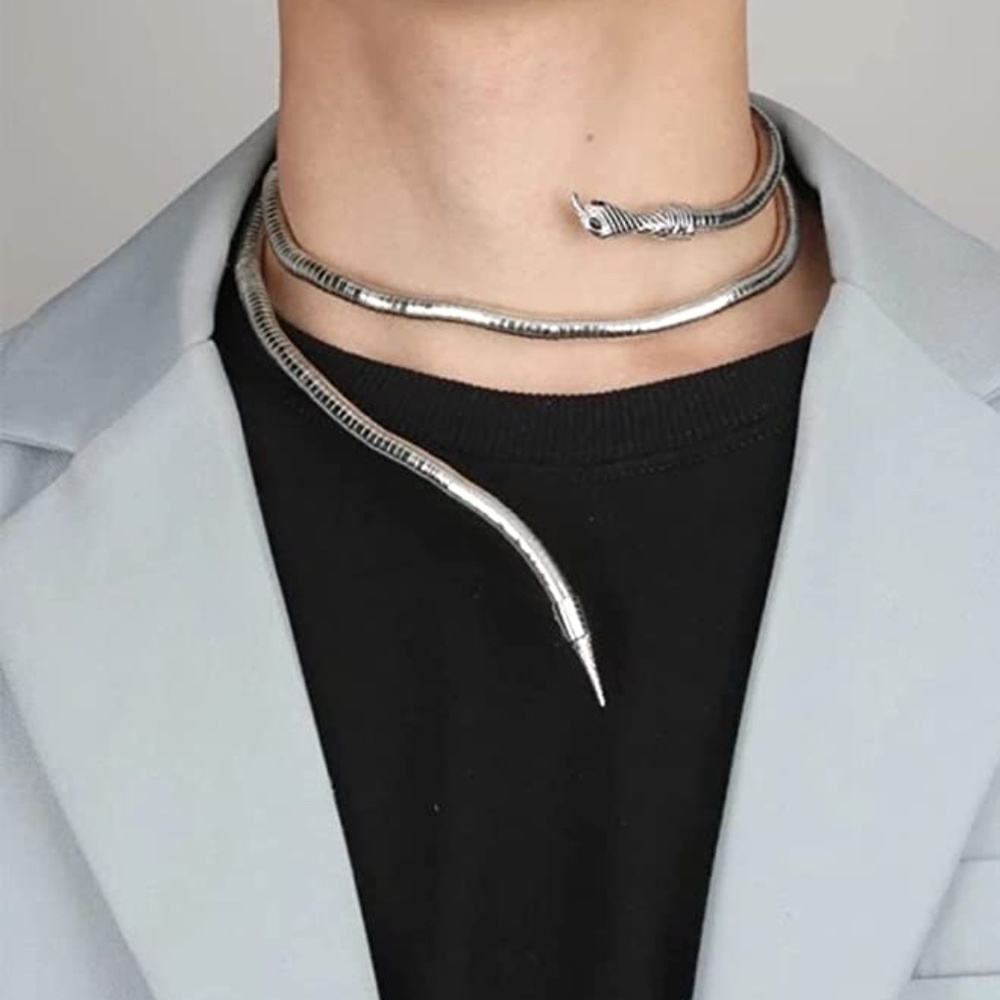 Silver Plated Snake Necklace/Bracelet